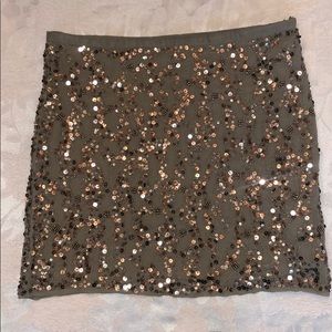 Zara basic sequin mini skirt NWOT